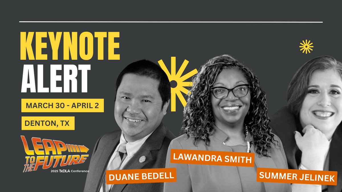 Who's coming to #TxDLA2025? 

🎓 Higher ed pioneers 
💡 K-12 innovators 
🚀 EdTech leaders 

Your network awaits: txdla.org/conference/