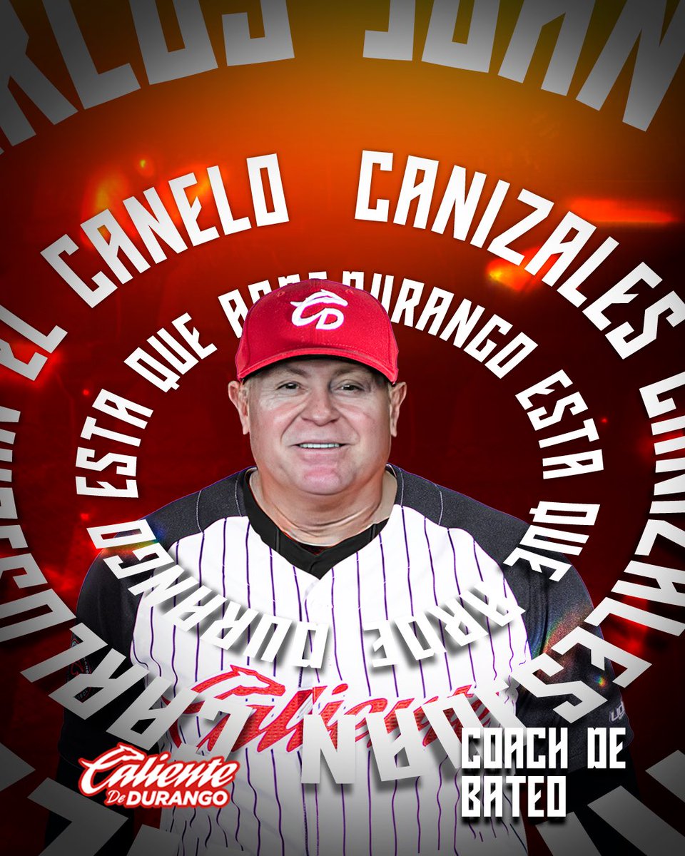 calienteddgo's tweet photo. 🔥 ¡Bienvenido, Coach Canelo! 🔥

Juan Carlos Canizales se une a Caliente de Durango como Coach de Bateo. Su experiencia y legado serán clave para nuestra ofensiva. ⚾🔥

¡A batear fuego esta temporada! 💪

#CalienteDeDurango #ListosParaArder #LMB2025 https://t.co/74pq79Ub2H