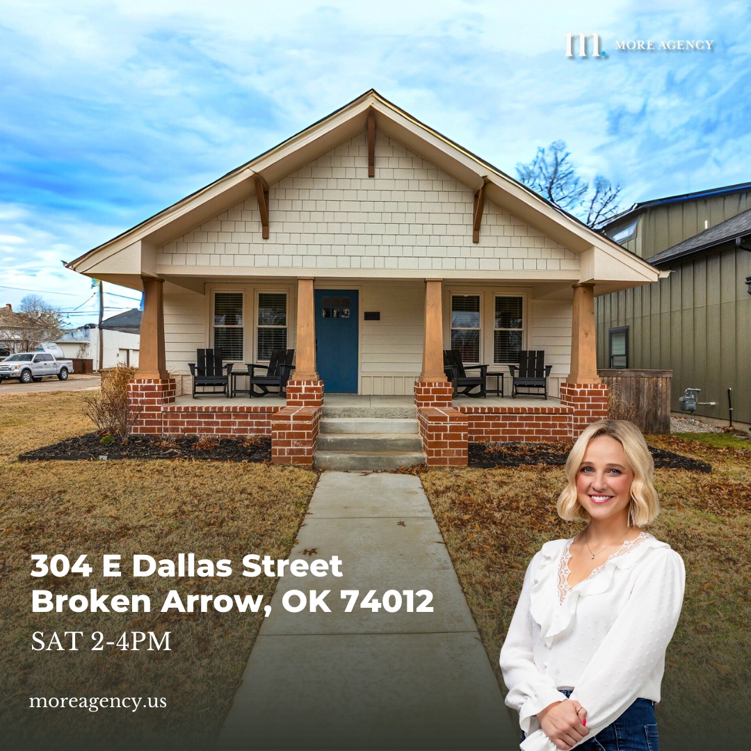 BCOTulsa's tweet photo. Sunday may be for the game 🏈 but Saturday is for open houses! Come tour a few of these fabulous homes and find a place that 'scores big' on style, comfort, and charm. 🤩👏 See you this weekend! 

#openhouse #moreagency #superbowlweekend #dreamhome https://t.co/mhN8tgk9mr