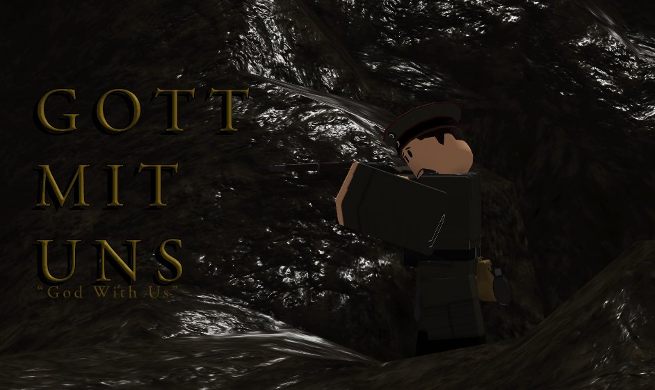 "GOTT MIT UNS" - "God With Us" 
A World War photo by me!