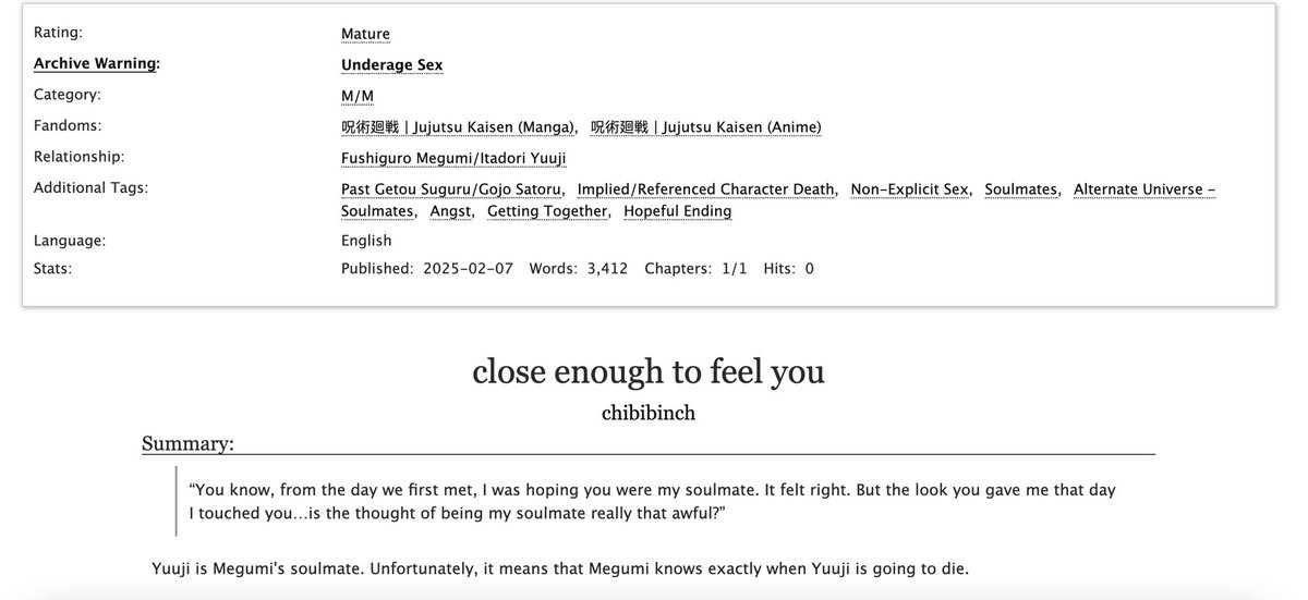 “close enough to feel you” 
pairing: itafushi /fushiita 
rating: M 
3.4k words 

written for the <a href="/TGCAnthology/">The Greatest Curse - LEFTOVER SALES</a> ! leftovers are still available 🫶🏾

🔗: archiveofourown.org/works/62852269