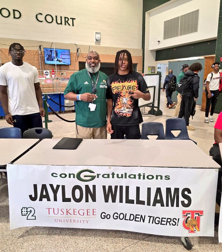 Jaylon Williams (SS) from Grayson High School Loganville GA signed with Tuskegee