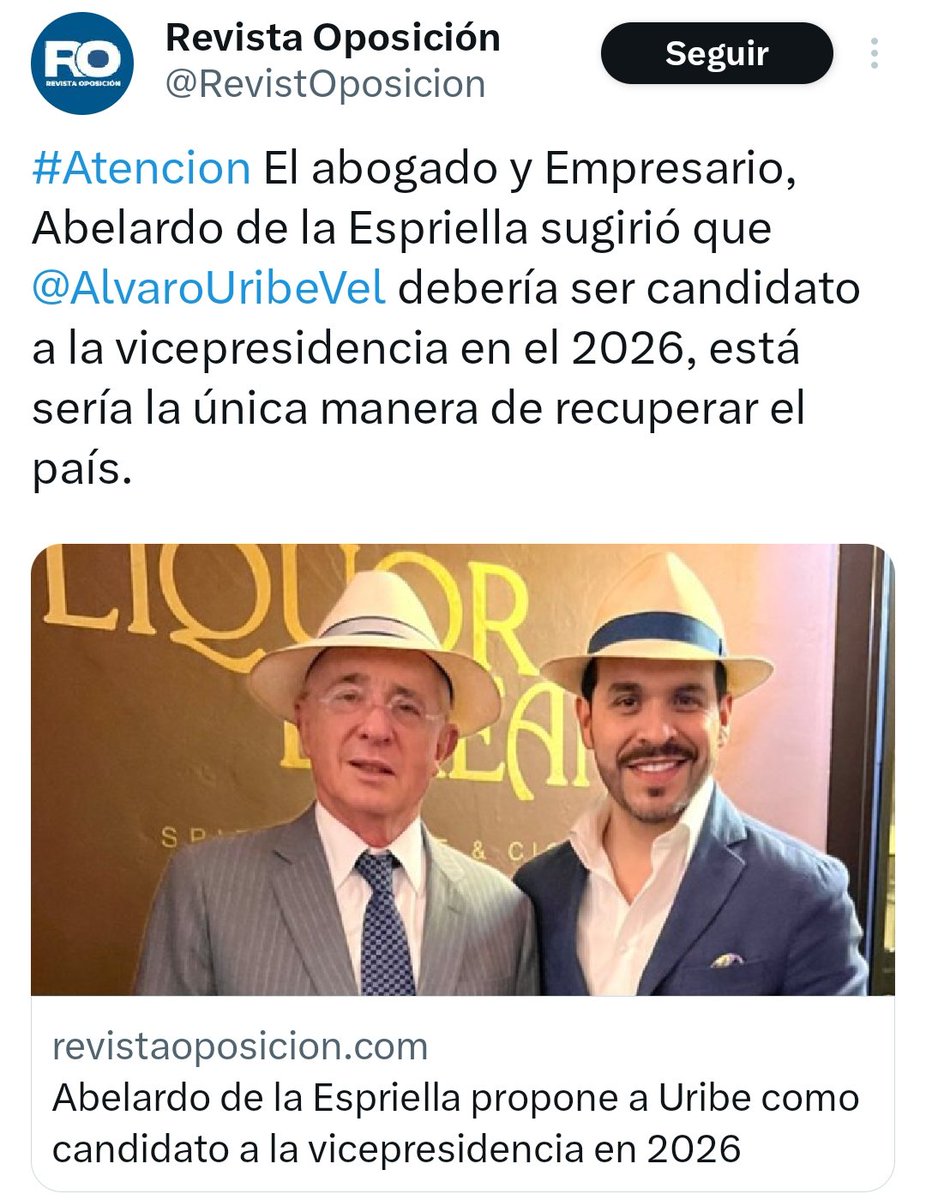 AlvaroUribef's tweet image. ¿Que dicen los colombianos?