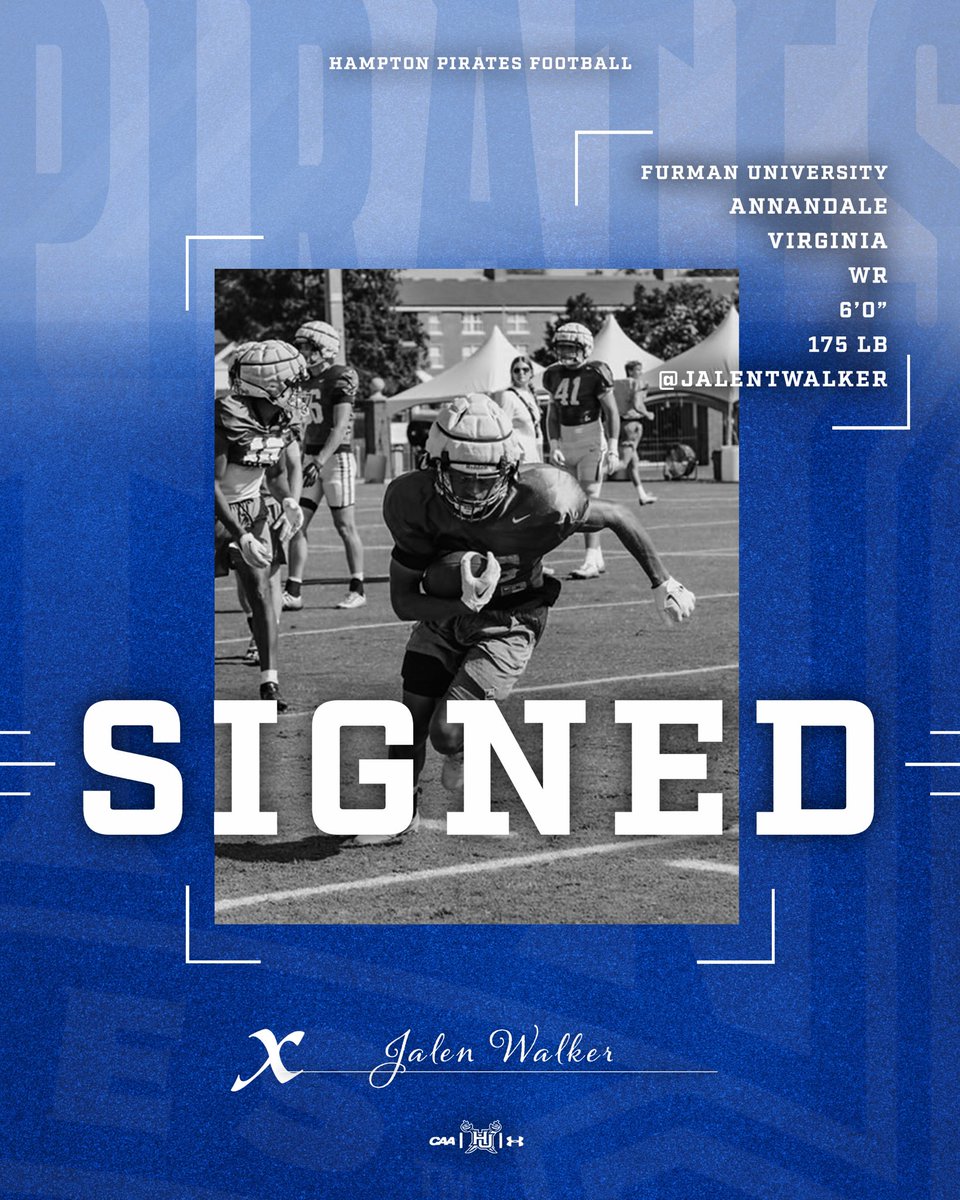 Jalen Walker is officially a Pirate! Welcome to Our Home by the Sea! ⚓️💙

#WeAreHamptonU