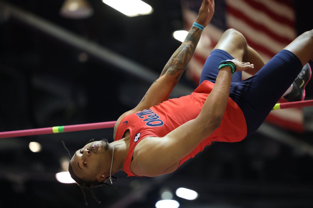 𝗛𝗶𝗴𝗵 𝗝𝘂𝗺𝗽 | Another big jump this week from Arvesta Troupe! 🤩

𝟮.𝟮𝟭𝗺 / 𝟳' 𝟯"
• Career-Best
• No. 3 Ole Miss History
• 2025 U.S. No. 5
• 2025 NCAA No. 3
• 2025 SEC No. 2

#HottyToddy