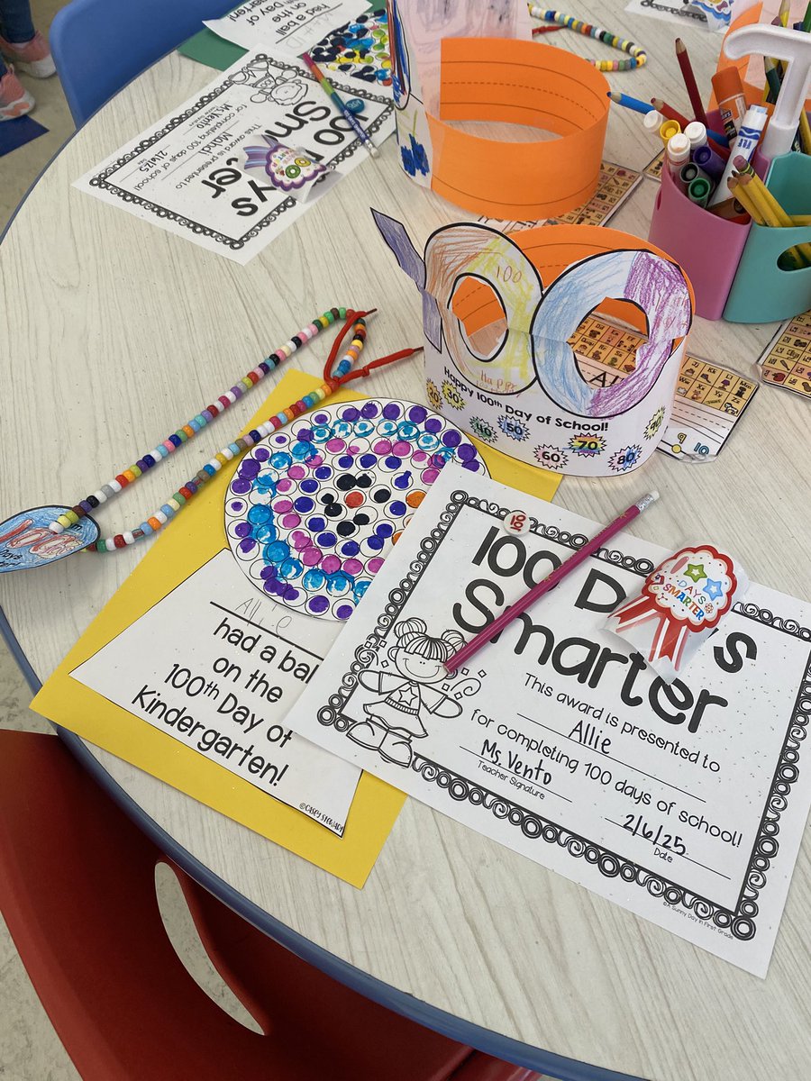ms_vento12's tweet image. Happy 100th day from Kindergarten!! 🥳🥳🥳 @mskilty