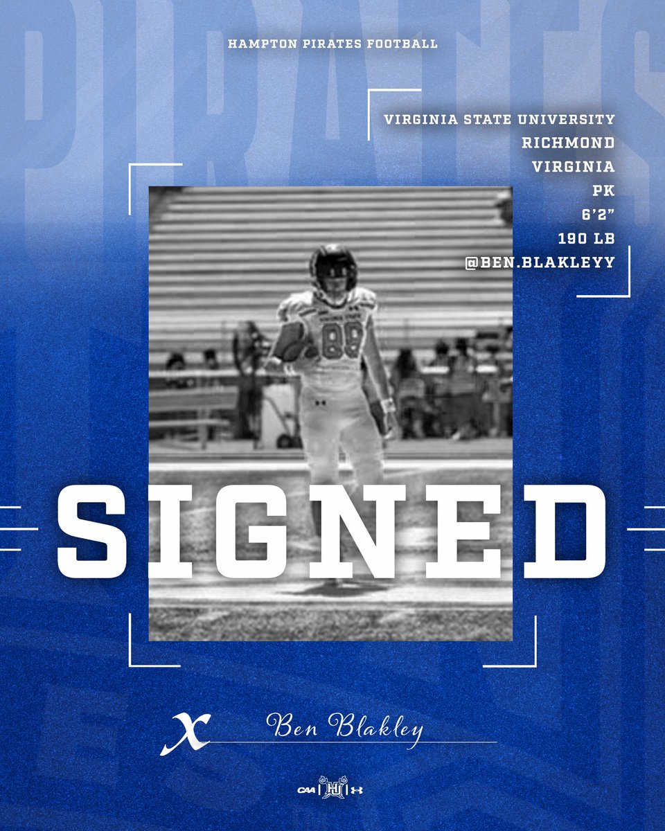 Ben Blakley is officially a Pirate! Welcome to Our Home by the Sea! ⚓️💙

#WeAreHamptonU