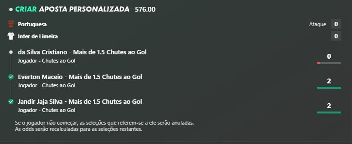 2 chutes ao gol do Cristiano pra bater a odd 576

Pqp

Sera que isso vem????? Se vier eh pix de 500 reais pra 2 seguidores aqui