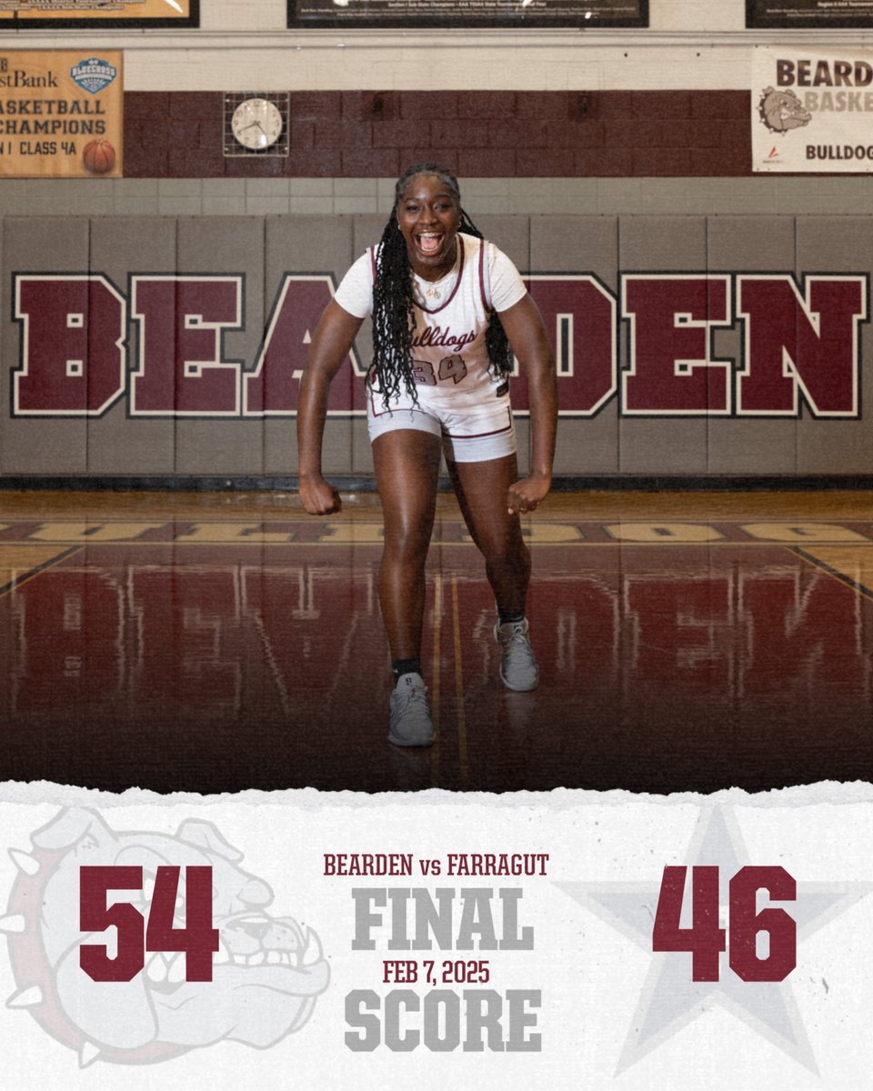 Bearden Girls Basketball (@bhsladybulldogs) on Twitter photo Final Score
Bearden 54
Farragut 46
Hodge 21 <a href="/natalyahodge2/">WorldWideNatalya</a>
Murphy 12 <a href="/kendallmurphy_1/">kendall murphy</a>
Patel 8 <a href="/aishapatel8507/">aisha patel</a>
Rainey 5 <a href="/ECRainey20/">Emma Rainey</a>
Mills 4 <a href="/TheolaMills33/">Theola Mills</a>
McVeigh 2 <a href="/caitlinmcveigh_/">caitlin mcveigh</a>
Hunt 2 <a href="/RileyHunt2027/">Riley Hunt</a>
@5starpreps
<a href="/prepxtra/">PrepXtra</a>
<a href="/CoachTScoresTN/">CoachT.com</a> Final Score
Bearden 54
Farragut 46
Hodge 21 <a href="/natalyahodge2/">WorldWideNatalya</a>
Murphy 12 <a href="/kendallmurphy_1/">kendall murphy</a>
Patel 8 <a href="/aishapatel8507/">aisha patel</a>
Rainey 5 <a href="/ECRainey20/">Emma Rainey</a>
Mills 4 <a href="/TheolaMills33/">Theola Mills</a>
McVeigh 2 <a href="/caitlinmcveigh_/">caitlin mcveigh</a>
Hunt 2 <a href="/RileyHunt2027/">Riley Hunt</a>
@5starpreps
<a href="/prepxtra/">PrepXtra</a>
<a href="/CoachTScoresTN/">CoachT.com</a>