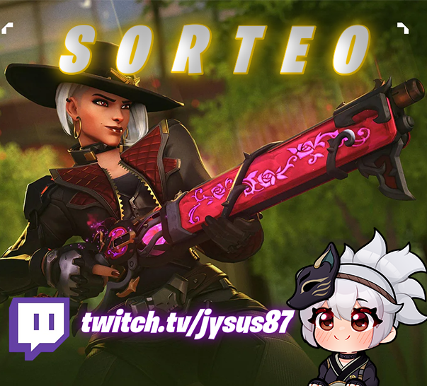 Jysus_87's tweet photo. 🎁SORTEO LOTE ARMA DE MITICA DE ASHE🎁
✅REQUISITOS✅
✅Sigueme en mi Twitch y Youtube 
✅Like y RT 
✅Fecha: 15 de Febrero de 2025 a las 7:00 pm Hora CDMX. 
Muchas Gracias a Blizzard  @OverwatchLATAM y @PlayOverwatch  por el codigo para ustedes. #OW2Latam #OverwatchCreator https://t.co/qixDGQeoT0