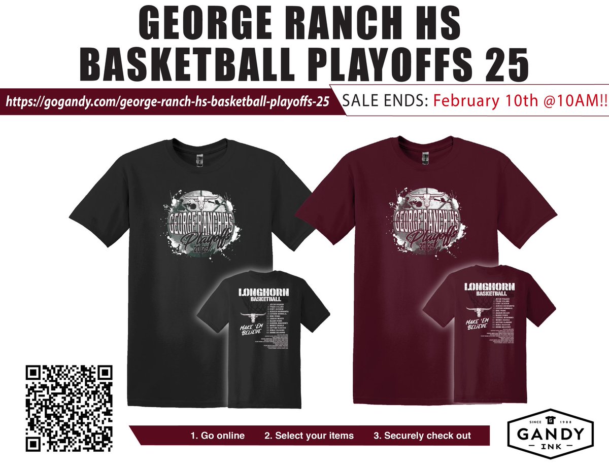 The Longhorns are playoff bound, make sure you order your shirt today.