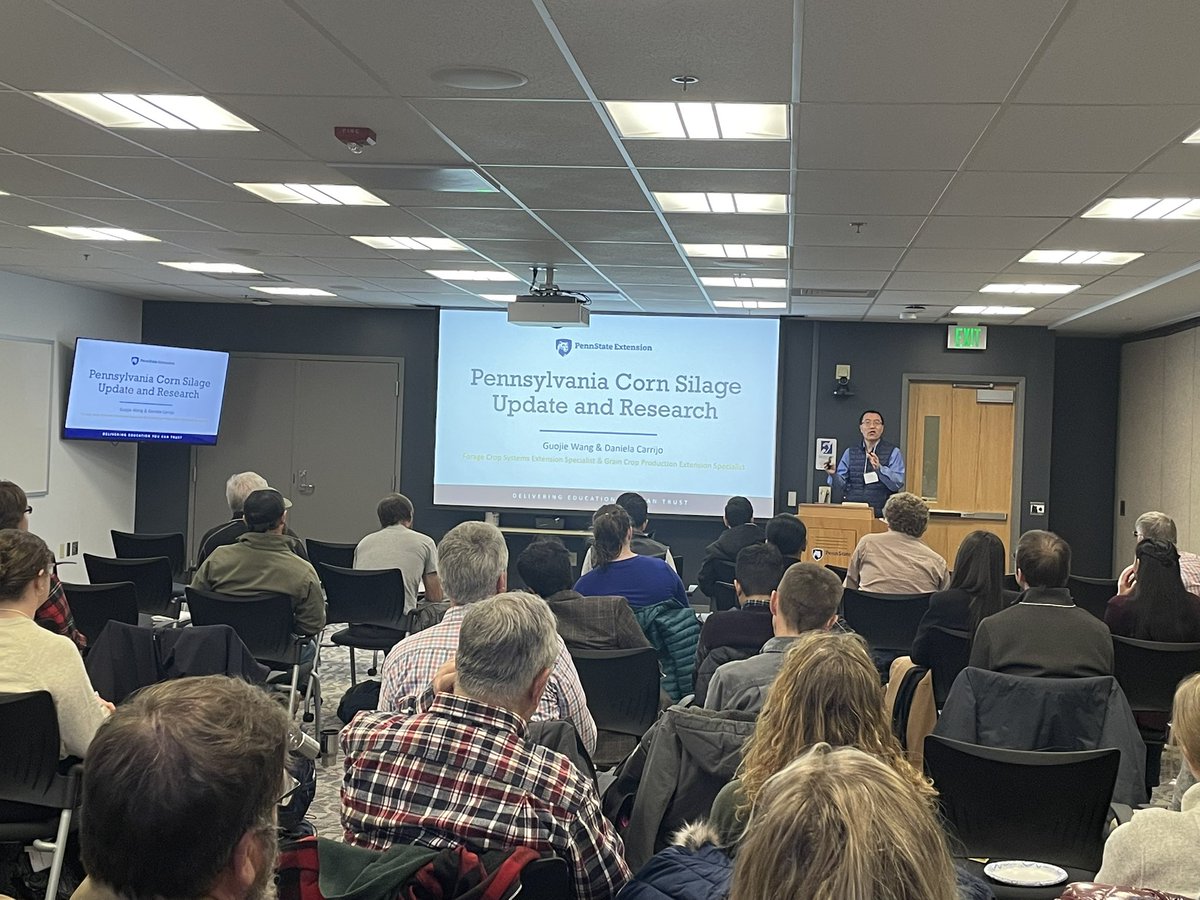 carrijo_crops's tweet photo. Some pics from 76th Corn Improvement Conference held in Sate College the past days. Good mix of researchers from the public and private sectors, agronomists, and farmers. It was a pleasure for us to host at Penn State and we are excited to go to Ottawa, Canada in 2026! #teamcorn https://t.co/RVPXhBQexe