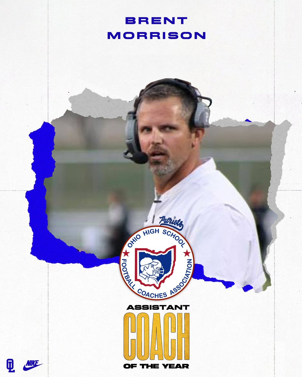 𝑶𝑯𝑺𝑭𝑪𝑨 - 𝑪𝒐𝒂𝒄𝒉 𝒐𝒇 𝒕𝒉𝒆 𝒀𝒆𝒂𝒓

Congratulations to Coach Sansbury &amp; Coach Morrison for winning Ohio High School Football’s highest honor