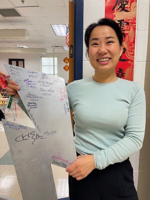 NorthviewTitans's tweet photo. Our BOLT recipient this week is Ms. Chen! Ms. Ahuja stated, “With perky energy, Ms. Chen leads class, sponsors several student clubs, is a member of our SGC, and is working to earn additional certifications.” Congrats! #TeamTitans https://t.co/iIc5EaEg5D