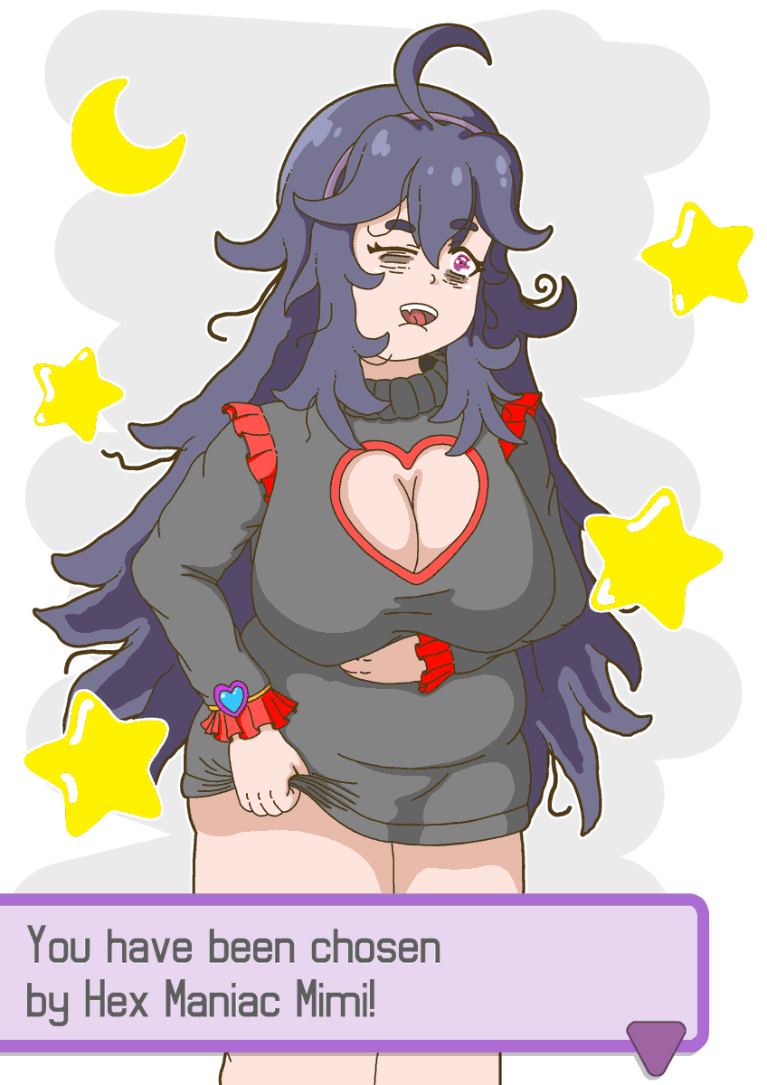 You've been chosen by Mimi, what will you do?

Some art for Valentine's Month.

#ValentinesDay #hexmaniac