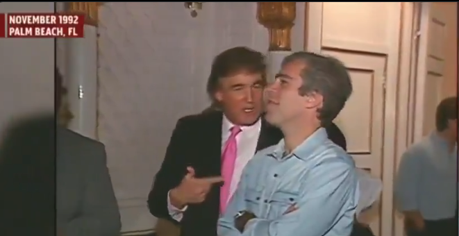 politvidchannel's tweet photo. BREAKING EXCLUSIVE: Congress Calls for Trump to Resign After Video shows Trump partying with Jeffrey Epstein. https://t.co/UcL0JXUppy