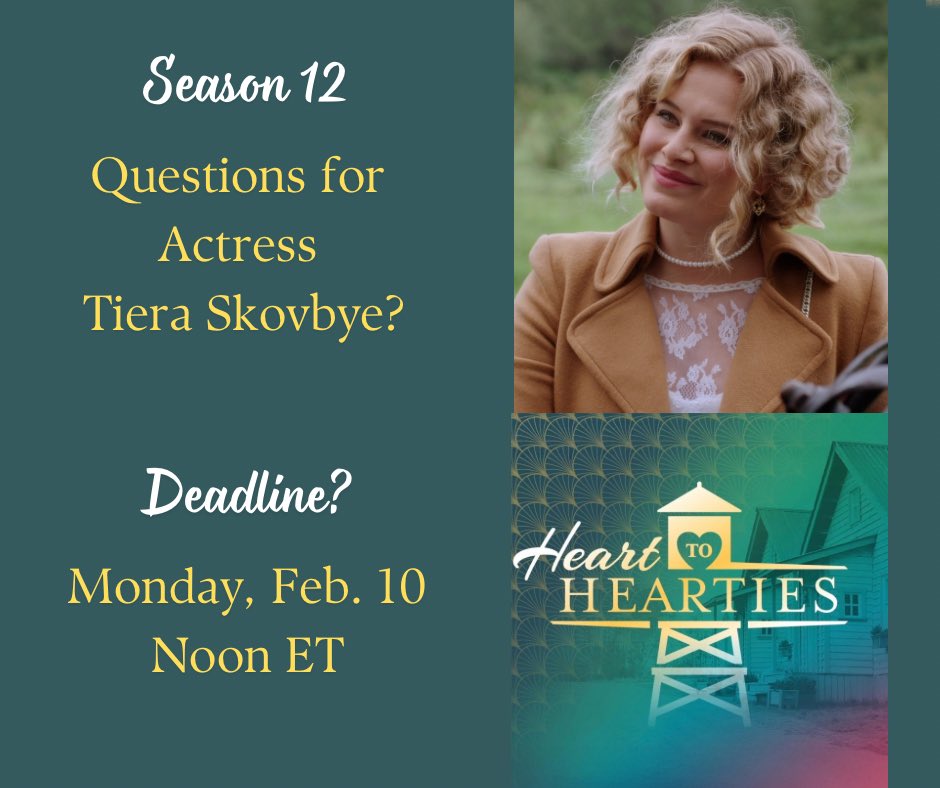 Marg (@margstark) on Twitter photo Is Ava up to no good?! Whatβs up with the dress, the trunk, her interest in teaching, etc.?! Ask <a href="/SkovbyeTiera/">Tiera Skovbye</a> herself when Heart to #Hearties chats with her! Tiera starred in <a href="/hallmarkchannel/">Hallmark Channel</a>βs Ride show, too. Watch tomorrowβs episode! Submit 1 question with your hometown to Is Ava up to no good?! Whatβs up with the dress, the trunk, her interest in teaching, etc.?! Ask <a href="/SkovbyeTiera/">Tiera Skovbye</a> herself when Heart to #Hearties chats with her! Tiera starred in <a href="/hallmarkchannel/">Hallmark Channel</a>βs Ride show, too. Watch tomorrowβs episode! Submit 1 question with your hometown to