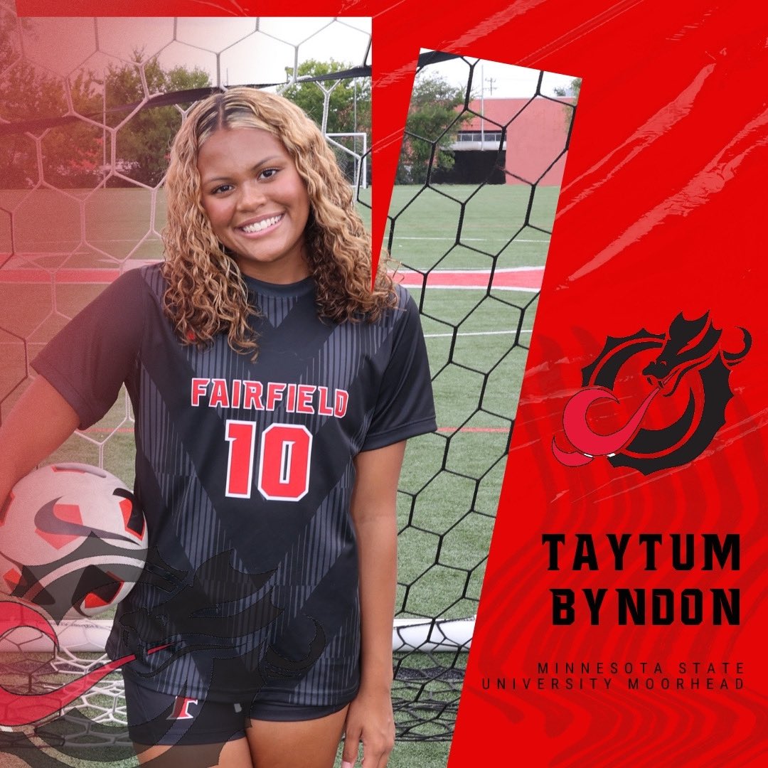 Fairfield High School Women's Soccer (@fhs_indianswsoc) on Twitter photo Congratulations to Taytum Byndon, for committing to play soccer at <a href="/MSUM_Soccer/">MSUM Soccer</a>! We’re so proud of you! 👏🏻 Congratulations to Taytum Byndon, for committing to play soccer at <a href="/MSUM_Soccer/">MSUM Soccer</a>! We’re so proud of you! 👏🏻