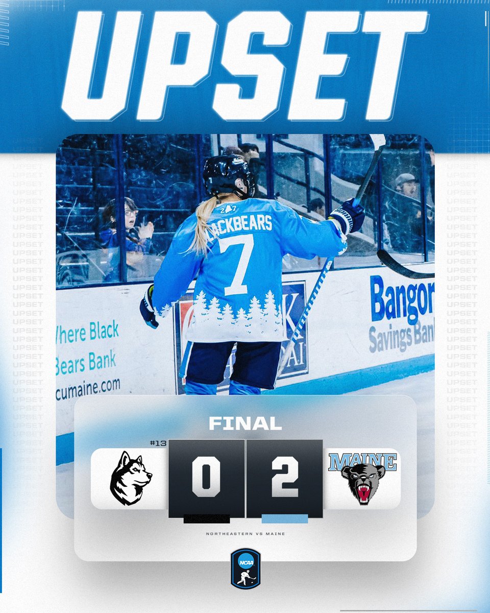 UPSET ALERT! 🚨

<a href="/MaineWHockey/">Maine Women’s Ice Hockey</a> shuts out No. 13 Northeastern

#NCAAHockey
