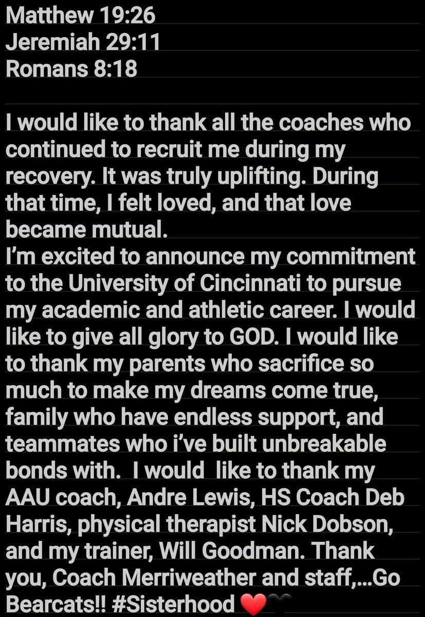 JaidynGunter's tweet image. #Committed #Sisterhood 
Go Bearcats!