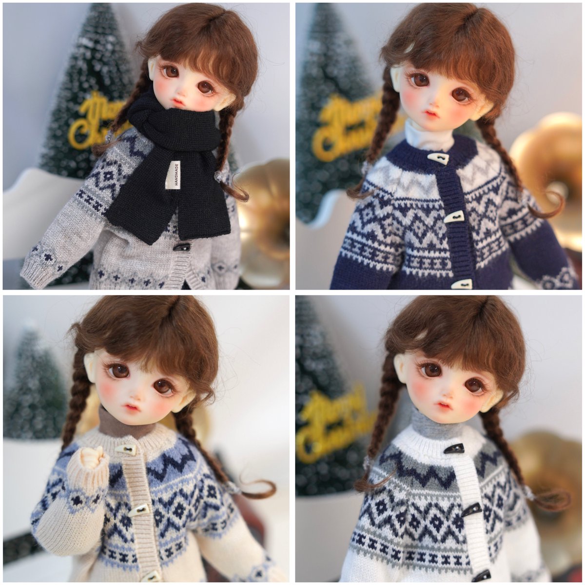 wawa_wings's tweet photo. #트인덕장터
#구체관절인형옷
#USD의상
#MSD의상

안녕하세요~^^ 신상 입고 소식 안내 드립니다❤️

-MSD/USD 노르딕 가디건
-MSD/USD 포근 목도리
-MSD/USD 아이스크림 모자

외에도 품절되었던 USD 단발 가발 브라운, 체크 민소매 원피스 브라운이 재입고 되었습니다😍

➡️ https://t.co/q5MBLH3nNt https://t.co/Q8meq9d3Hq