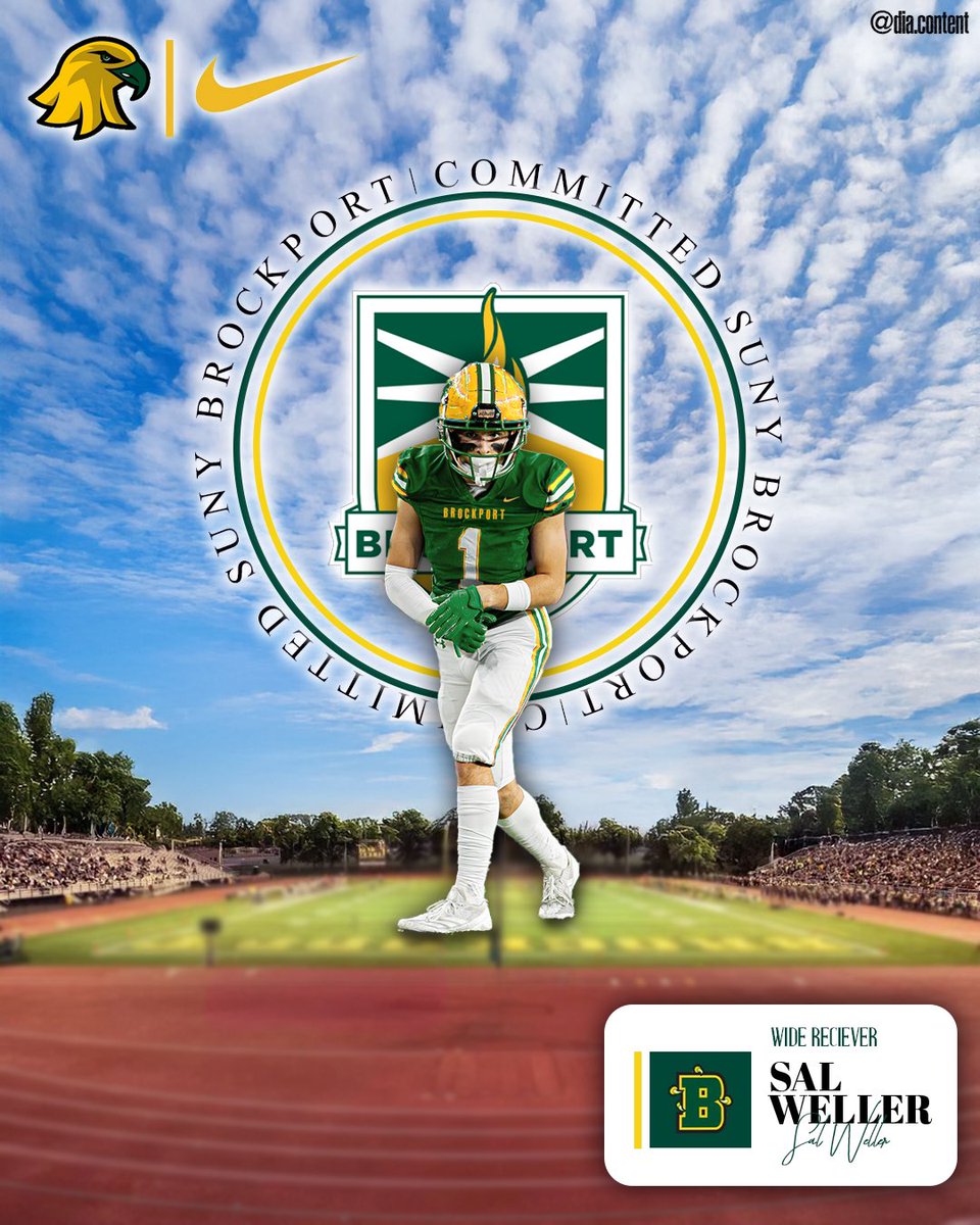 I am very blessed to announce my commitment to SUNY <a href="/Brockport/">SUNY Brockport</a>, where I will be furthering my academic and football career! I couldn’t have done it without the endless support from my family, friends and coaches! Roll Golden Eagles 🦅!! <a href="/BPort_Football/">Brockport Football</a> <a href="/coachmfox1/">Mike Fox</a> <a href="/coachmangone/">Jason Mangone</a>