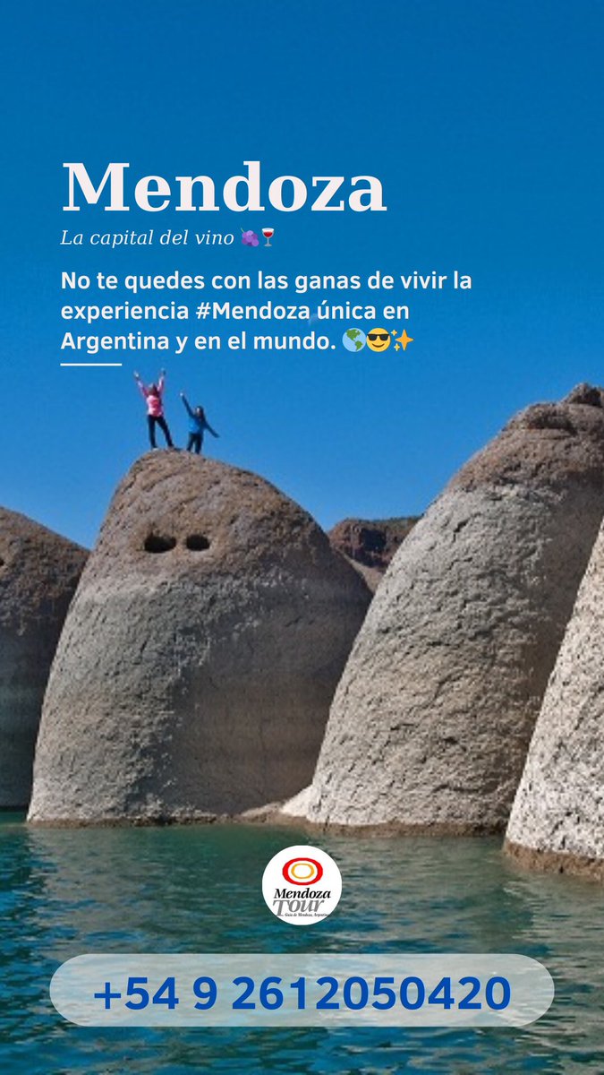 Mendozatour's tweet image. Levante la mano 🙋‍♀️ quién ya tiene su ticket de ✈/🚌 a #Mendoza y ahora busca #hotel y #excursiones 🙋‍♀️.

Escribinos 📲 WA 261 2050420 y te mandamos toda la info😉

Prepárate para disfrutar de paisajes increíbles y vivir aventuras alucinantes. 😁⛰️🍷