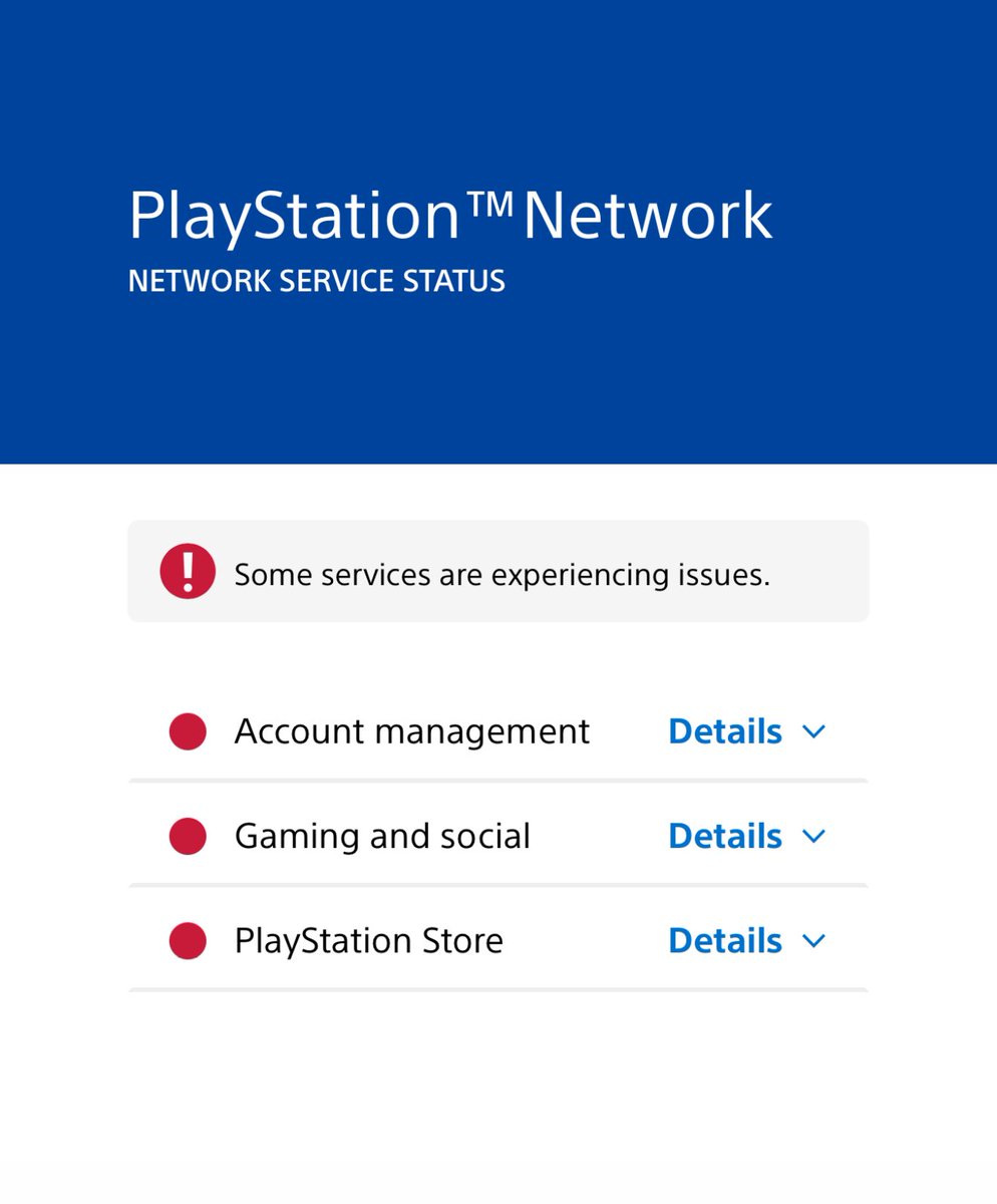 VinayakSoni07's tweet photo. PlayStation Network is currently down! 
Kindly check back later. 

https://t.co/P1TT50BEJB https://t.co/MwQ3Kte7kX