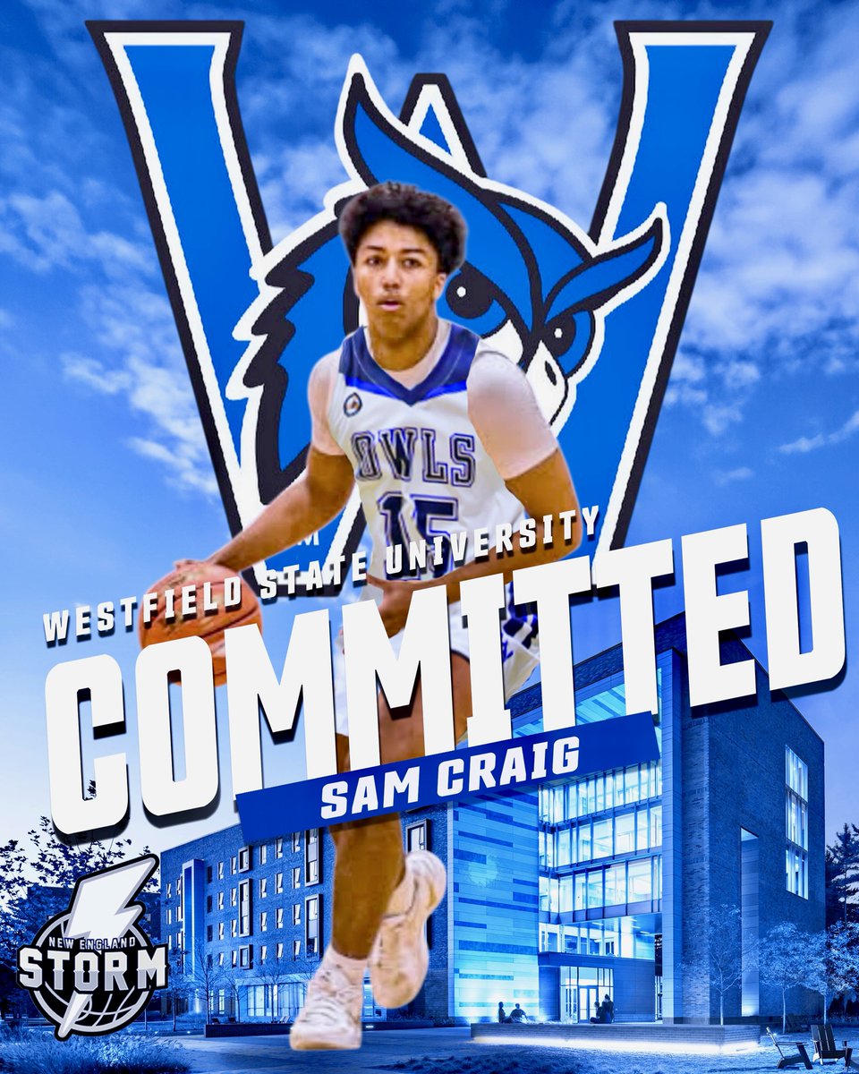 Congratulations to NE Storm &amp; Newburyport 2025 PG Sam Craig on his commitment to Westfield State University.  Sam is another long time Storm player that will play college basketball.  We are so proud of you Sam! This marks the Storms 9th commitment from the class of 2025!