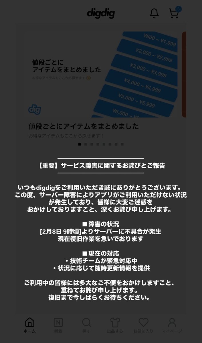 digdig / ファッションフリマアプリ tweet media