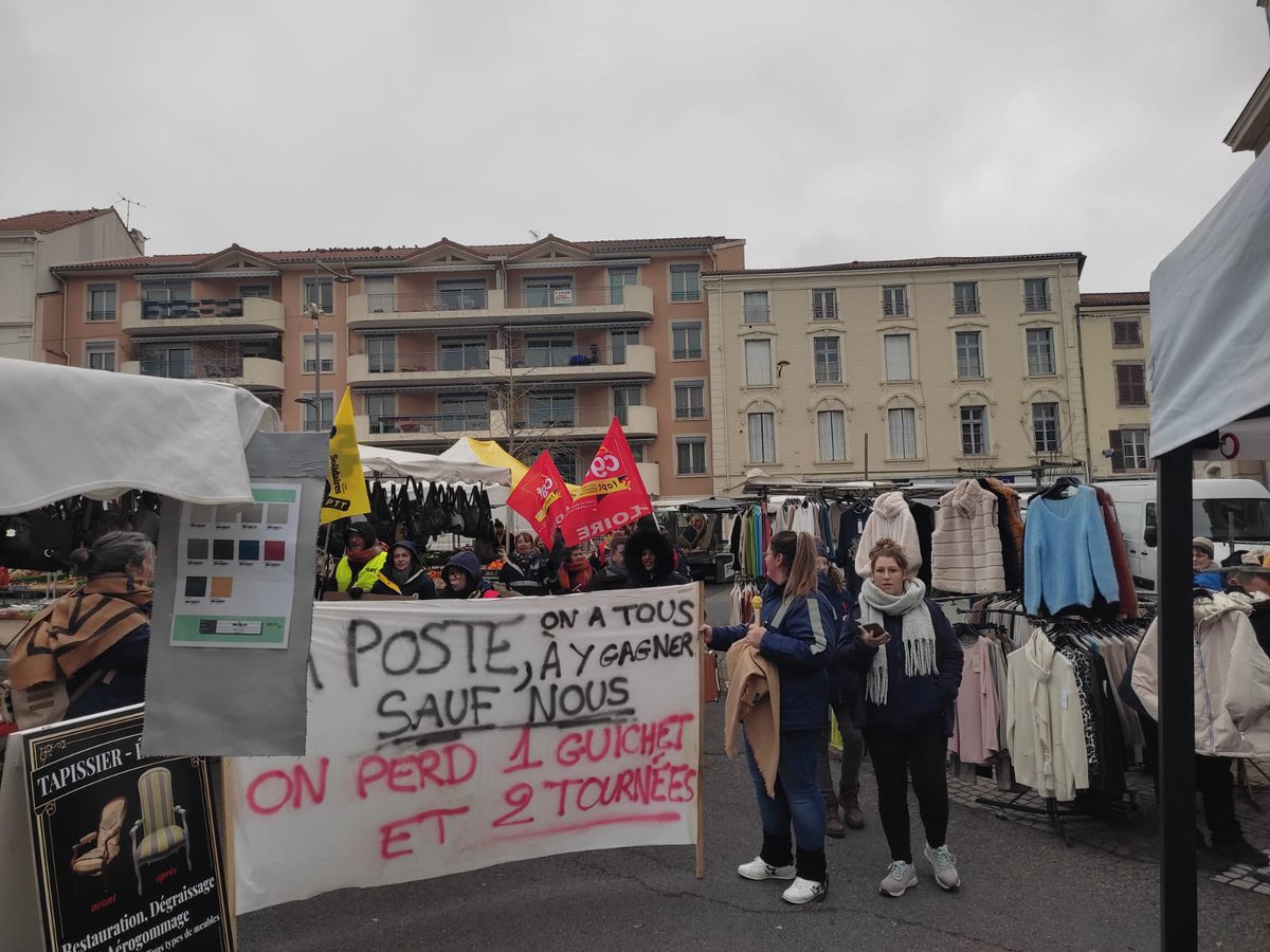 Les camarades facteurices de Boën (42) se mobilisent depuis fin janvier contre une nouvelle réorganisation, accompagnée de son lot de suppressions d’emplois. Soutien à elleux dans cette lutte, pour de meilleures conditions de travail et le service public !
<a href="/fdSudPTT/">Fédération Sud PTT</a>
