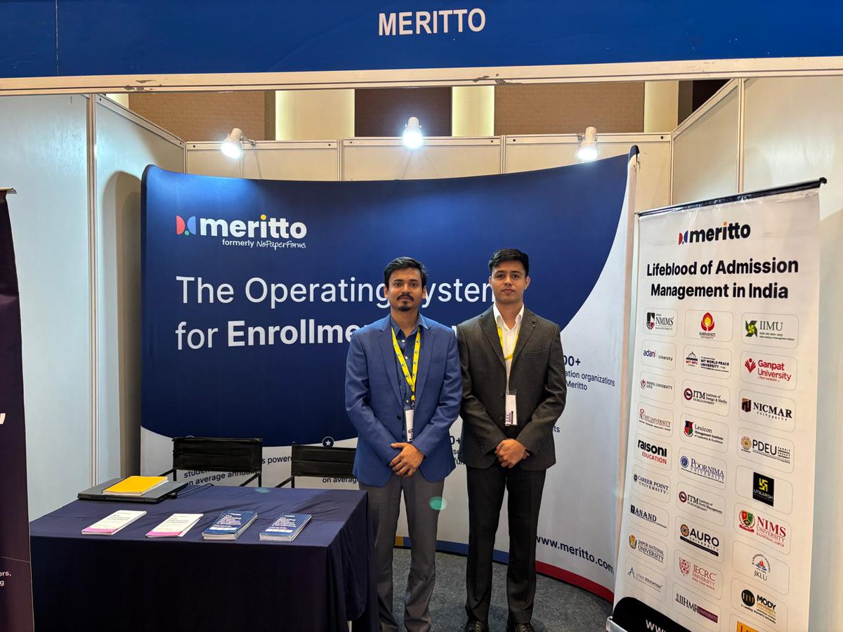 Kasa kai, Pune! Our #MeritMakers were present at the Education Excellence Conclave today! We're excited to have led meaningful conversations and share how our purpose-built enrollment solutions are driving transformation for over 1200 educational organizations worldwide 🔥
