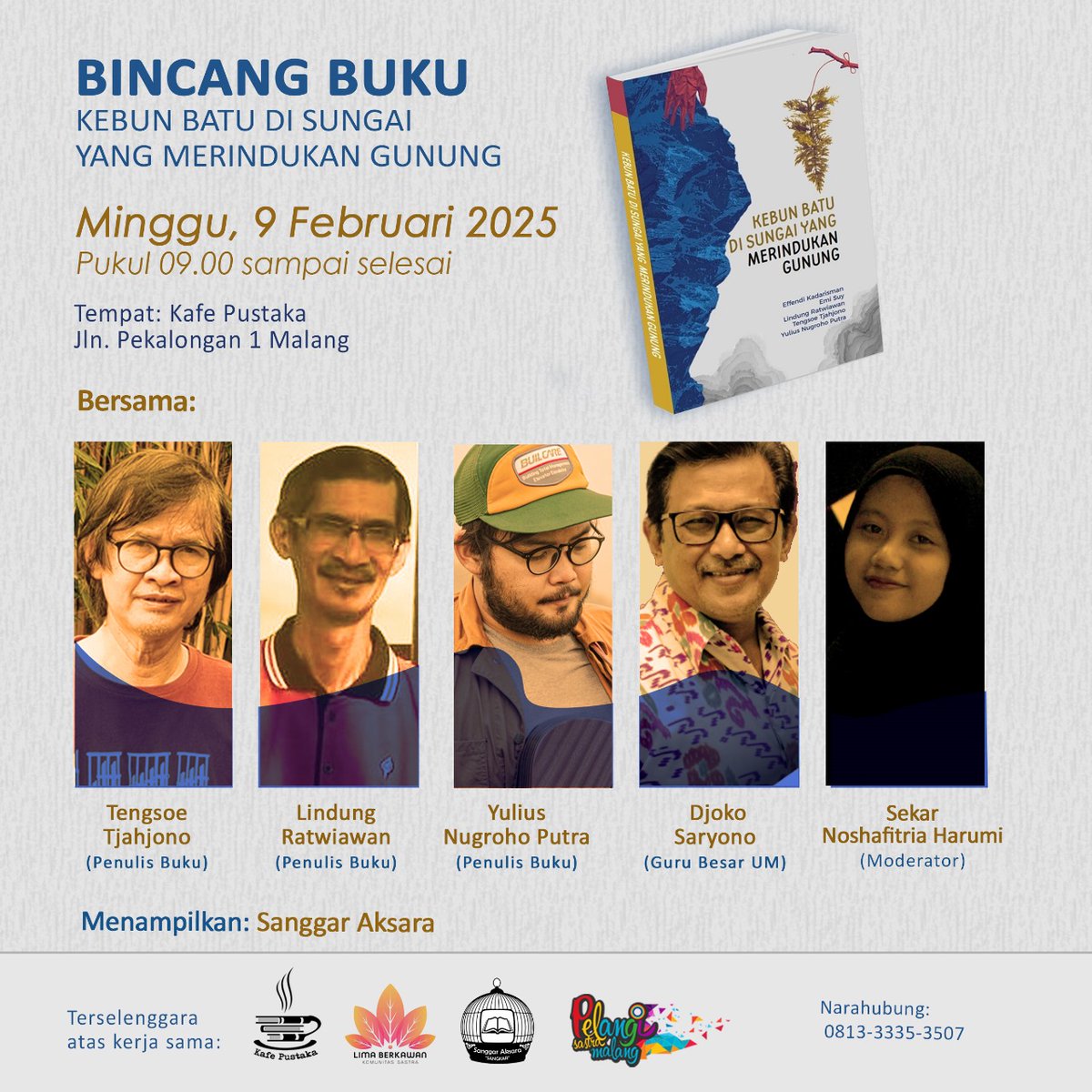 Mengundang teman-teman untuk hadir. 

Gratis dan Terbuka untuk Umum.