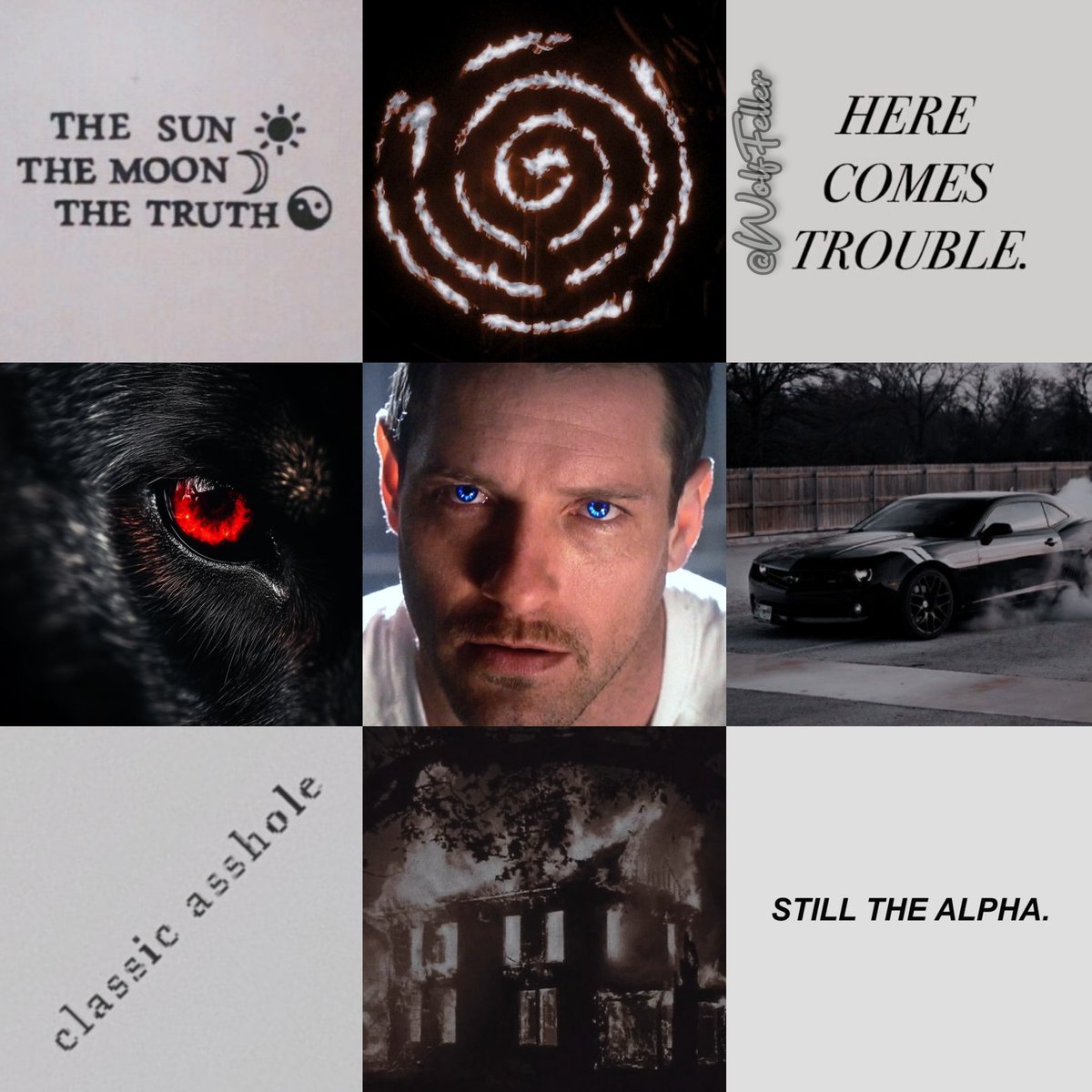 WolfFeller's tweet photo. Peter Hale Mood Board
#teenwolf #peterhale #werewolf #wolf #hale #alpha #ianbohen #moodboard #moodboards #teenwolfedit #halefire #quote #classicasshole #iamthealpha #thesunthemoonthetruth #sportscar https://t.co/nCNLmjAhDN