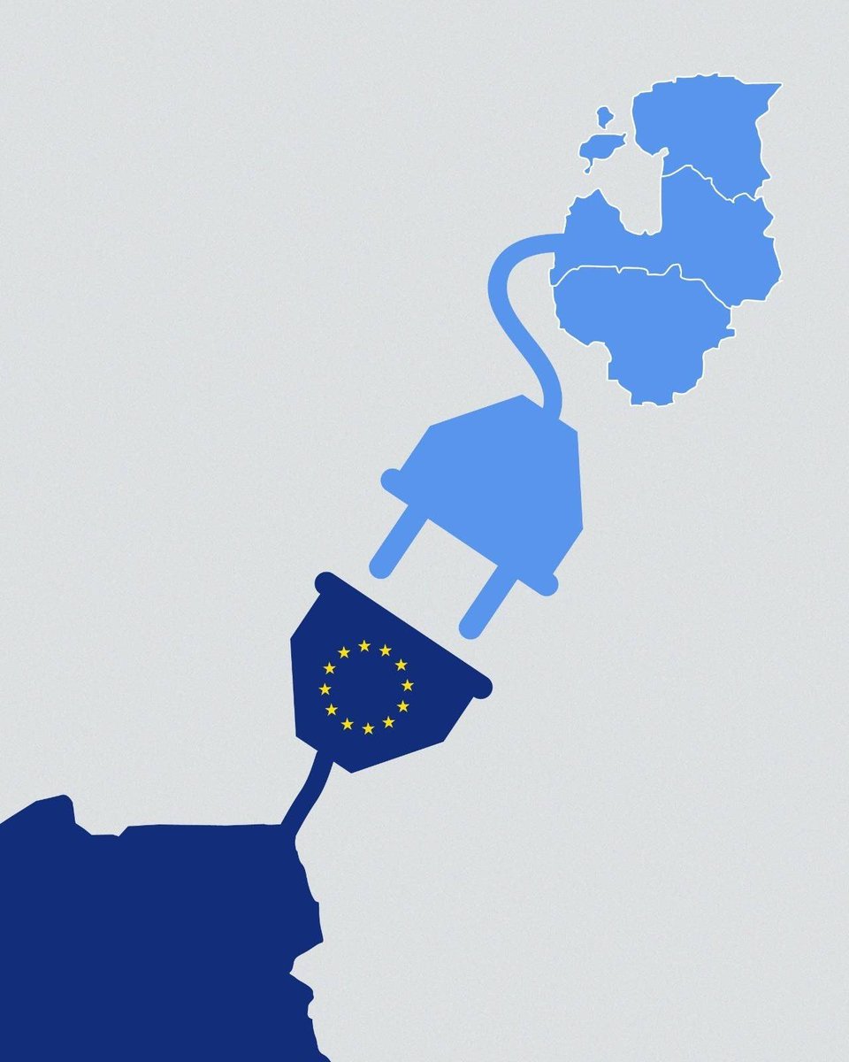 Today, Baltic States take a strategic step to strengthen our energy security as we disconnect from Russian power grid.

We will join our electricity system with continental Europe - where we belong.

Grateful for the effective cooperation with 🇱🇻🇱🇹🇵🇱&amp; support from #EU 🇪🇺 &amp; 🇺🇸🇬🇧.