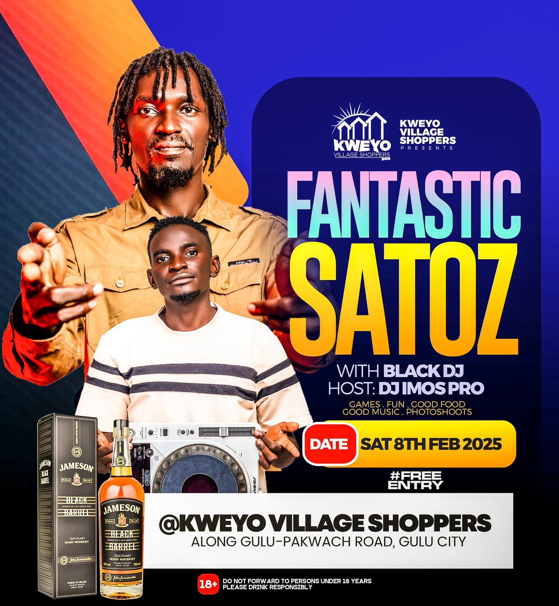 Gather the squad for a good time tonight at <a href="/KweyoVillage83/">Kweyo Village Shoppers</a>.

<a href="/imos_pro/">DJ Imos Pro</a> is hosting @Djblack from Lira.