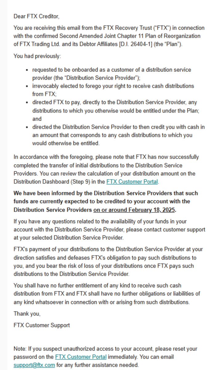 Sunil (FTX Creditor Champion) tweet media