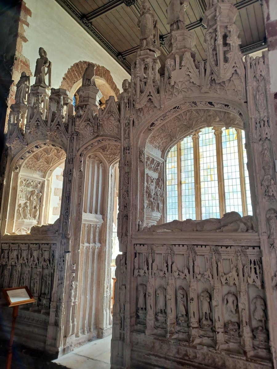The Kirkham Chantry screen, late 15th C.  #Paignton Parish Church of St John the Baptist  "one of the most remarkable monuments to survive in any church in England....the overall effect is of a giant cake awaiting a wedding that was called off at the last minute" (Jenkins 1999)