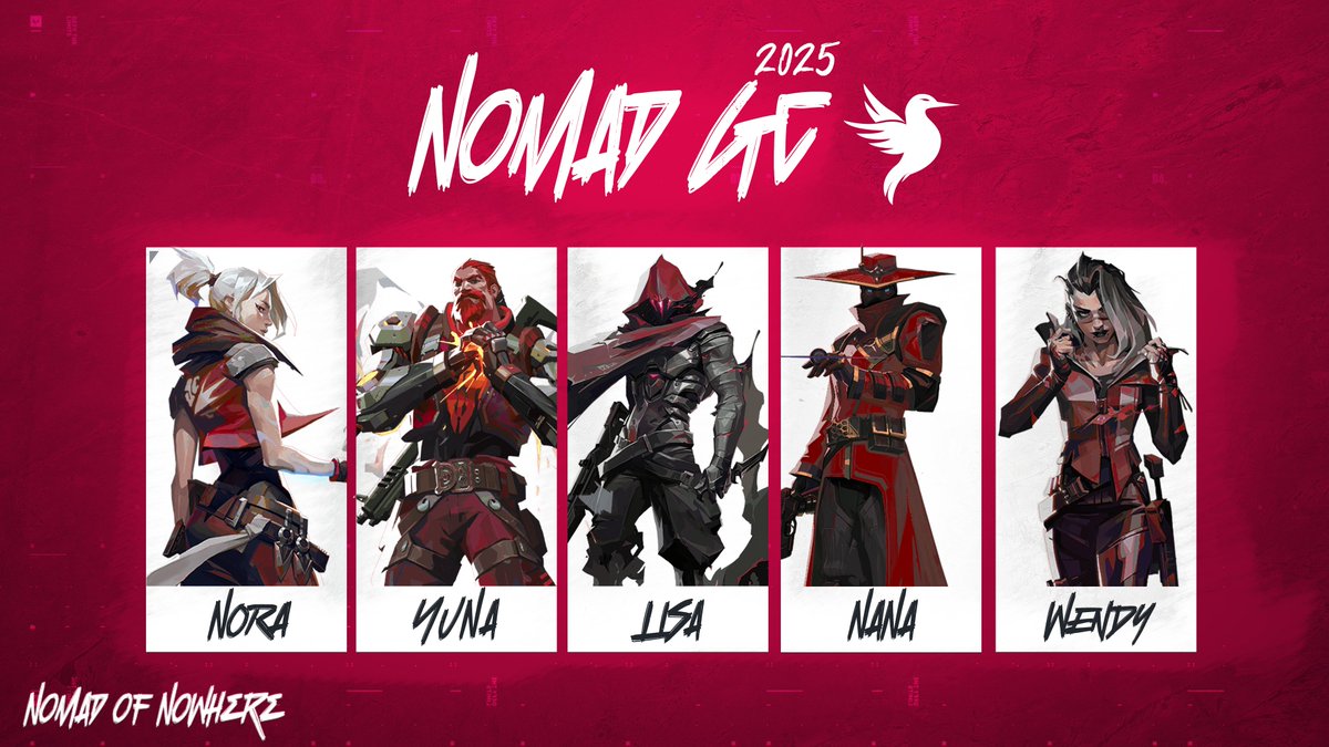 RISE TO SUPREMACY 4 : Nomad GC

On n'allait quand même pas laisser passer une chance pareille ?

<a href="/noraVLR/">nora</a> 
@Yuna_VLR 
<a href="/Wendyyvlr/">wendy🌻</a> 
<a href="/sadlisavlr/">li$a</a> 
<a href="/illiwena/">nana 🇵🇸</a> 

Elles ont 5 matchs à jouer aujourd'hui pour sortir de leur poule, on vous tient au courant en bas ⬇️

#nomadofnowhere