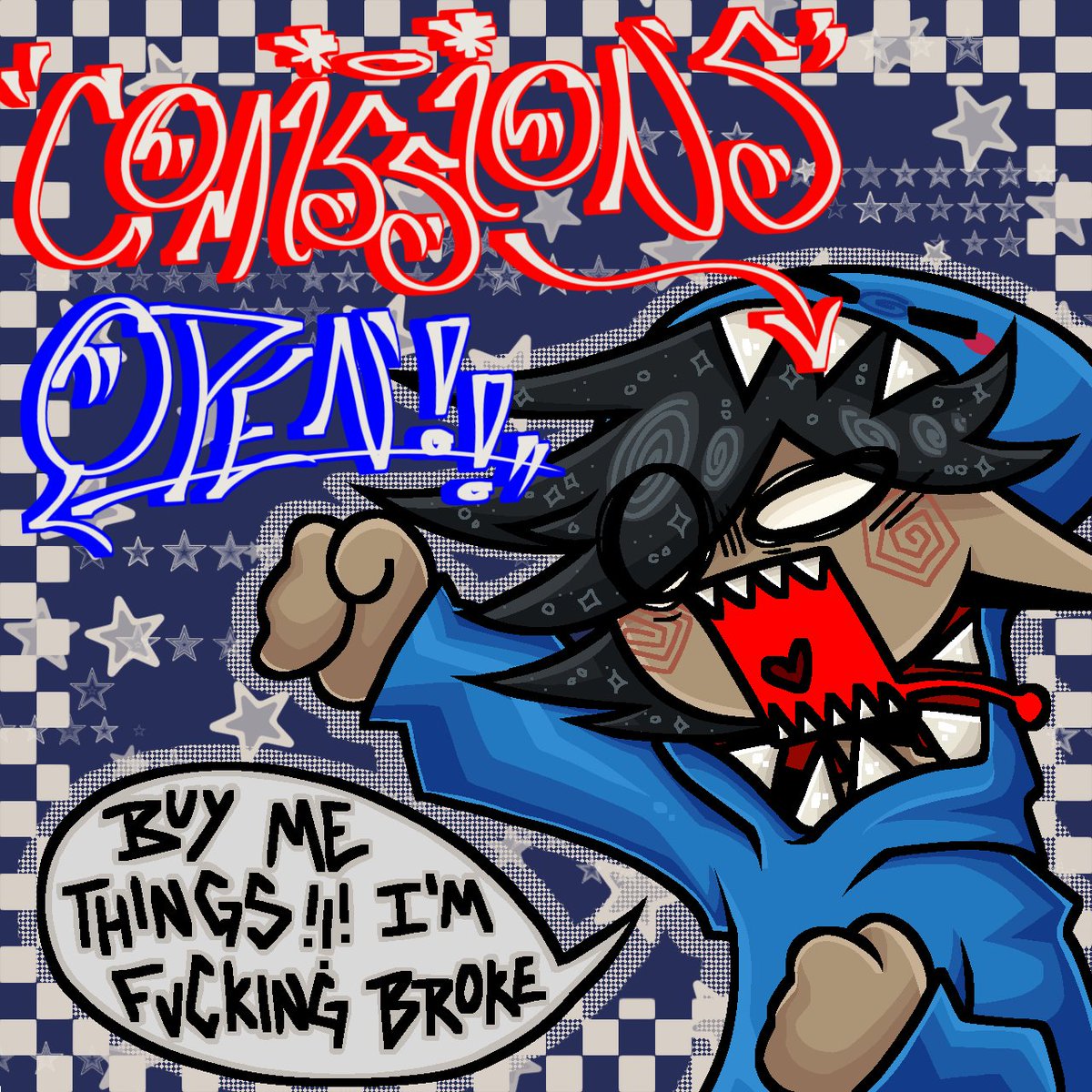 Sh4rk_Bit3's tweet image. COMISSIONS ARE NOW OPEN GUYS!!!!! YEAAHHHHH I WANT MONEY!!!
𖤐Payment on Paypal!!!
I'm hungry! I'm broke! Please give me money!
(Traducción en el alt text de cada imagen &lt;3)
#comissionsopen #comissions #art #digitalart