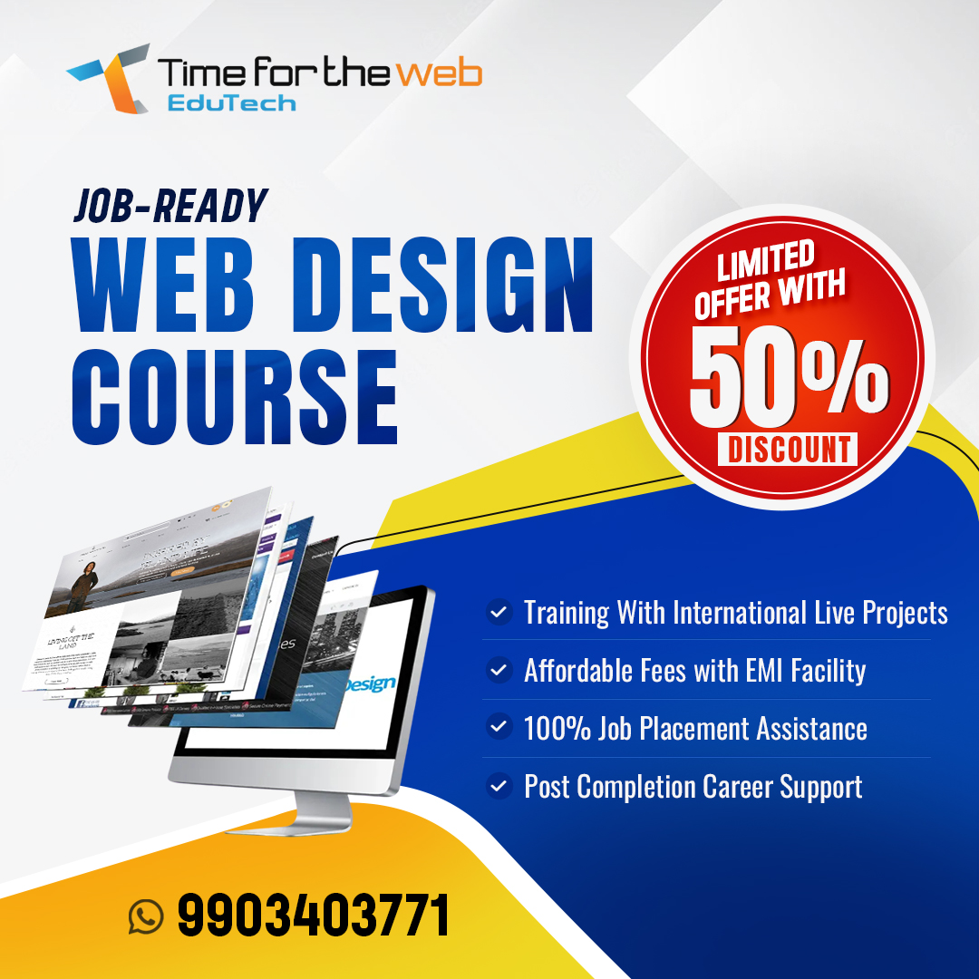 TfwEdutech's tweet image. Being one of the top web design institutes in Kolkata, we at Time for the Web EduTech offer a full-fledged website design course.
Call or WhatsApp: +91 9903403771
Website: timeforthewebedutech.in
#websitedesigncourse #websitedesigncourse #websitedesignonline #layoutdesign