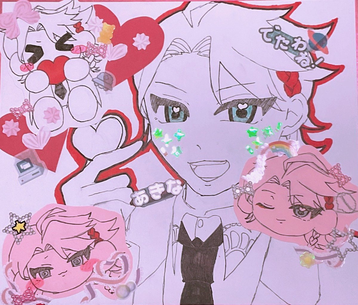 Geto23suguru's tweet photo. お友達用に描いたバレンタイン絵💌

#さ絵ぐさ https://t.co/f8LqYyigHt