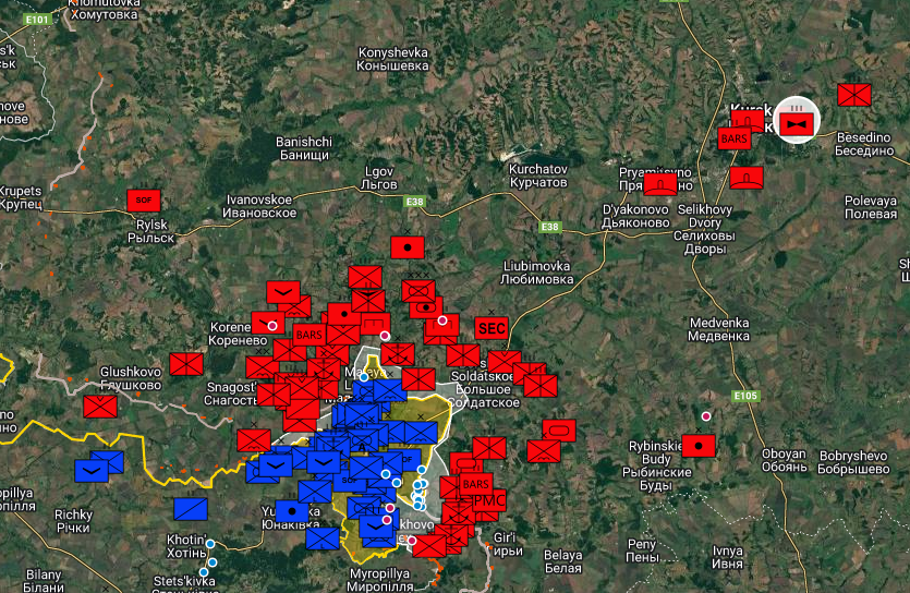 for those questioning...
russian forces in kursk...
est...
106th airborne div 10,000 
83 VDV brigade 4000
76th airborne div 10,000
200th MRB (-) 3000
1434th MRR 2500
34th MRB 3000
155th NIB 4000
810th NIB 4000
150th MRR 2500
72nd division (-) 5000
1st rifle rgt 2500
1st eng