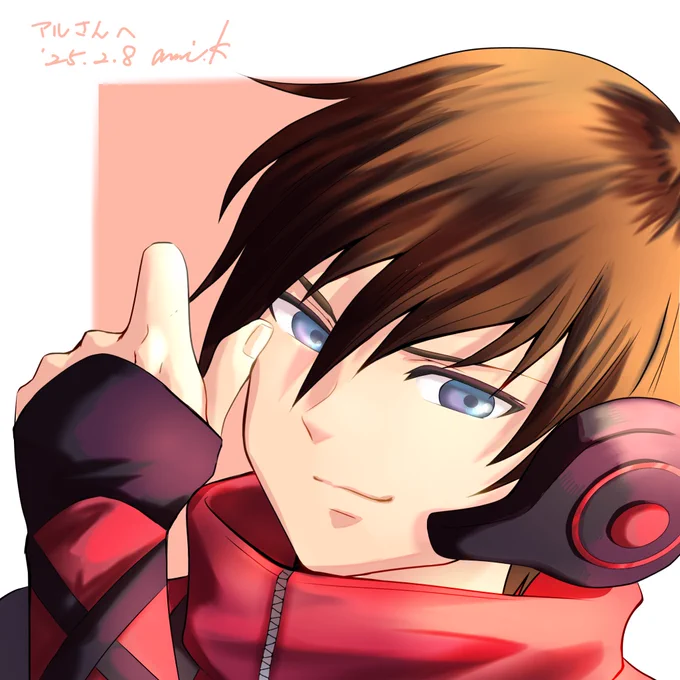 #よその子の顔だけ描きたい赤・黒の色使いが素敵なエテメンさんリプありがとうございました 