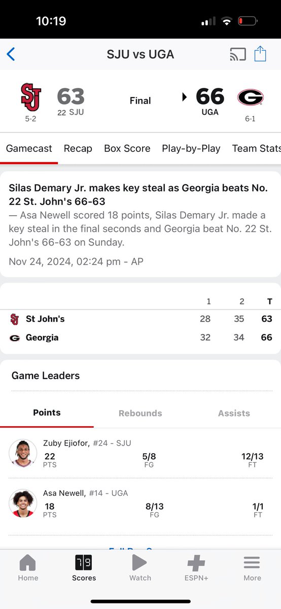 Georgia Basketball: Wilkins Returns tweet media