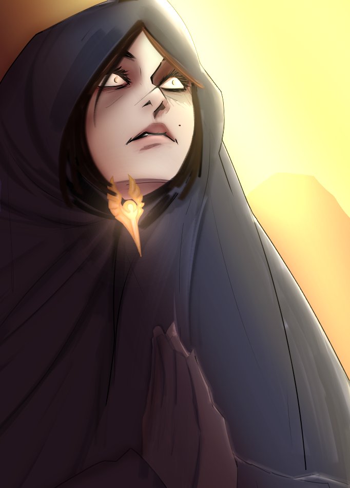 ClodRandom's tweet photo. #criticalrolefanart #art #dndart 
A cleric watching her god disappear. Poor clerics https://t.co/kDiAcxU2El
