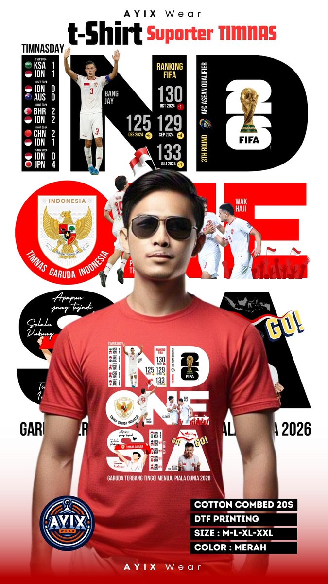 ayikudin's tweet photo. Ready
Link Order Tiktok
https://t.co/hboA71gyh0

#kaostimnas #suportertimnas #kaosindonesia https://t.co/faEpbKfNKd