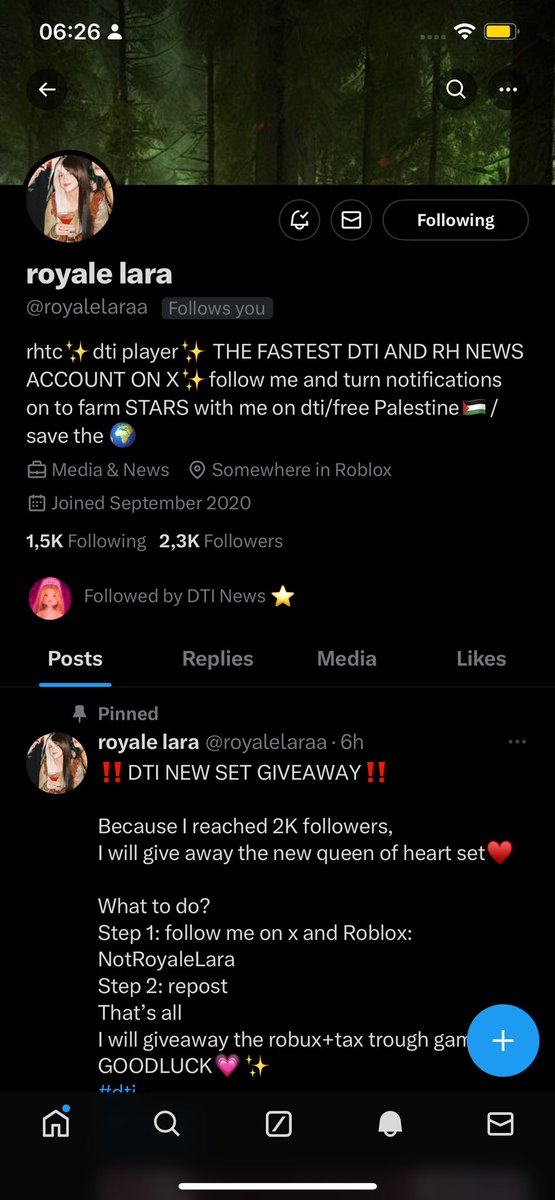 nwjs_impact's tweet photo. @royalelaraa Just entered! ❤️✨✨ https://t.co/uJgqXxIVTU