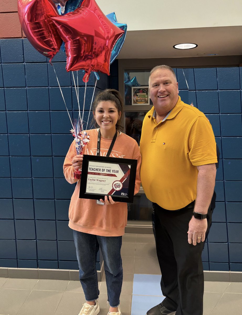 Congratulations to our Teacher of the Year, Miss Wagner!