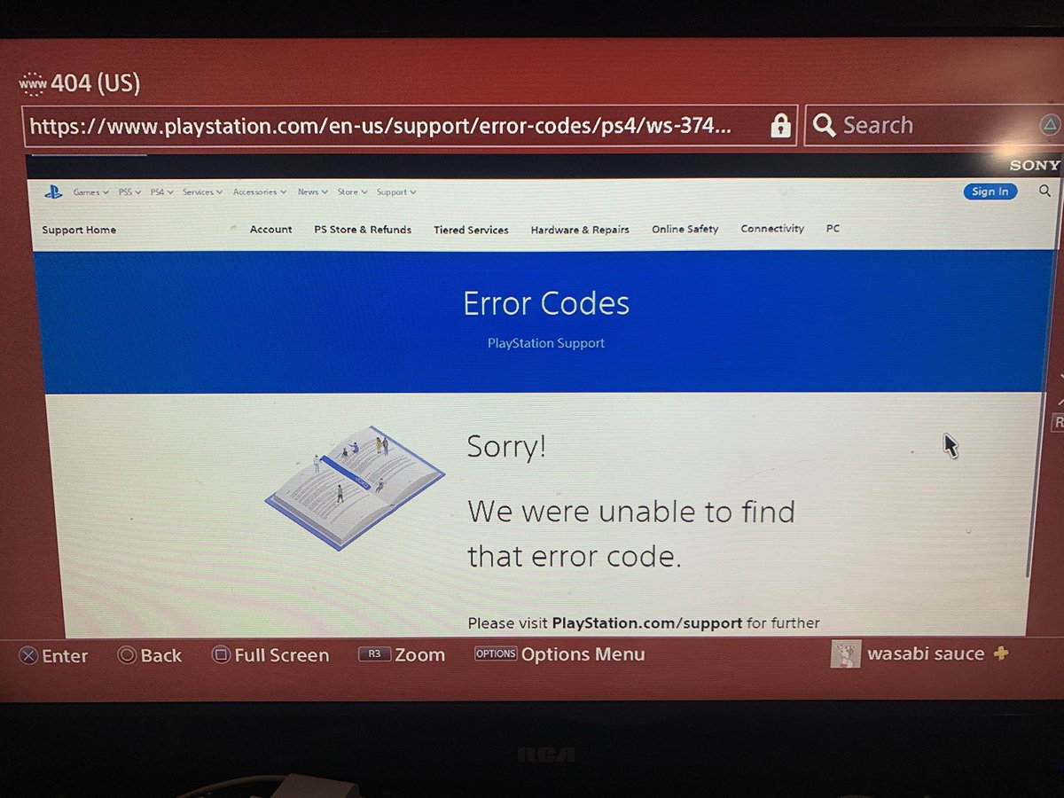 high_dani's tweet photo. @IGN Their link for PlayStation support on the console doesn’t even work 🤡🤡🤡 https://t.co/rIfZb6os0H